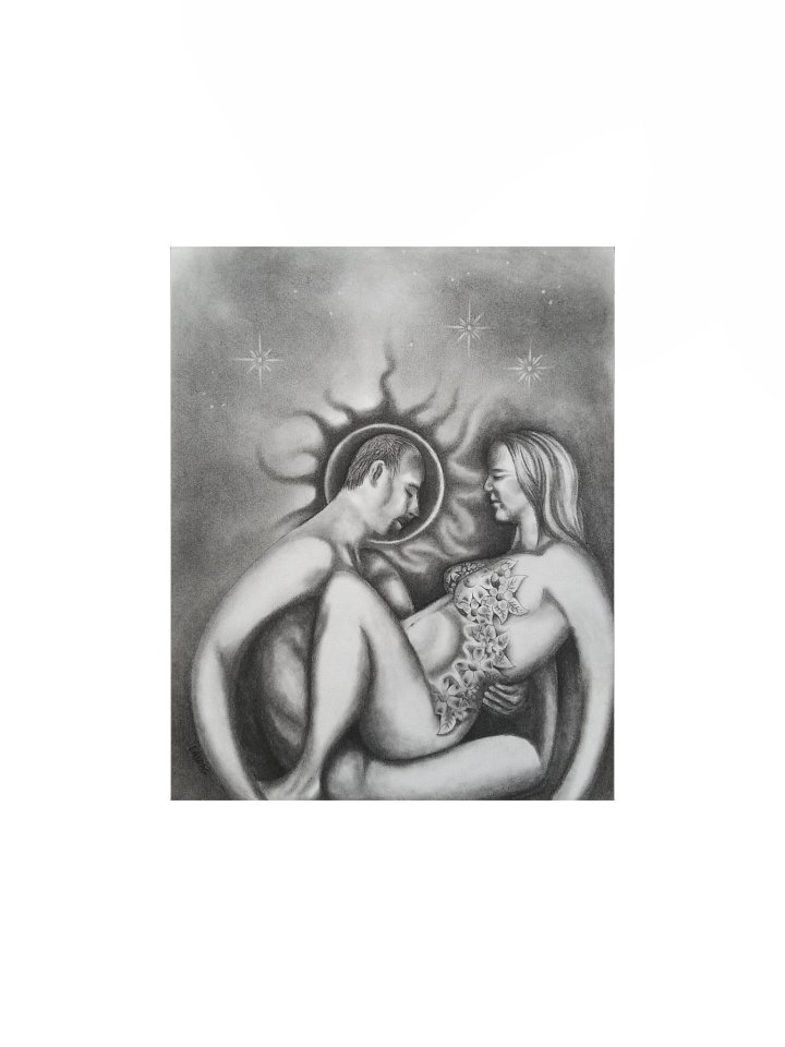 Gift - in charcoal small print. product image (1)
