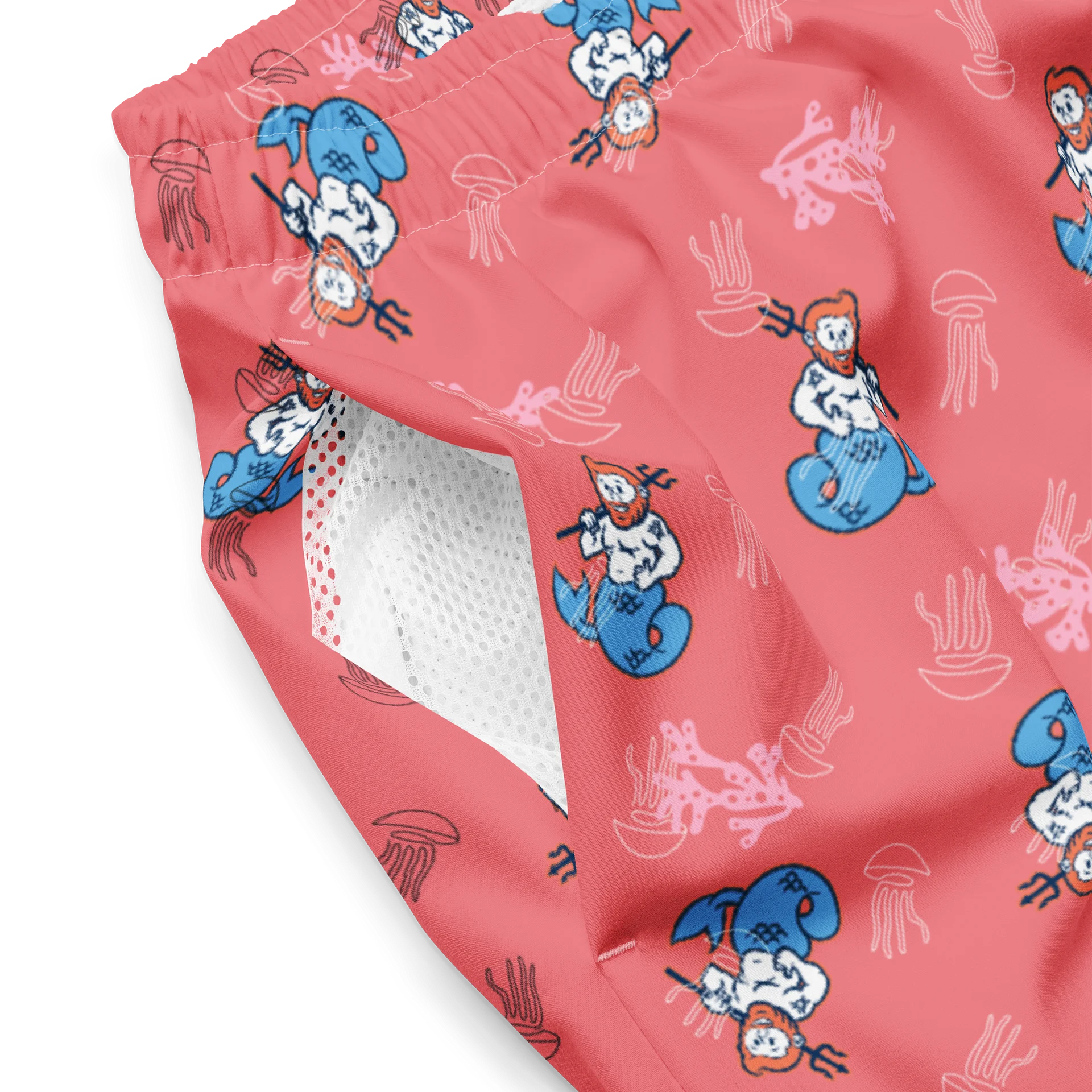 Merman Coral Swim Trunks product image (3)