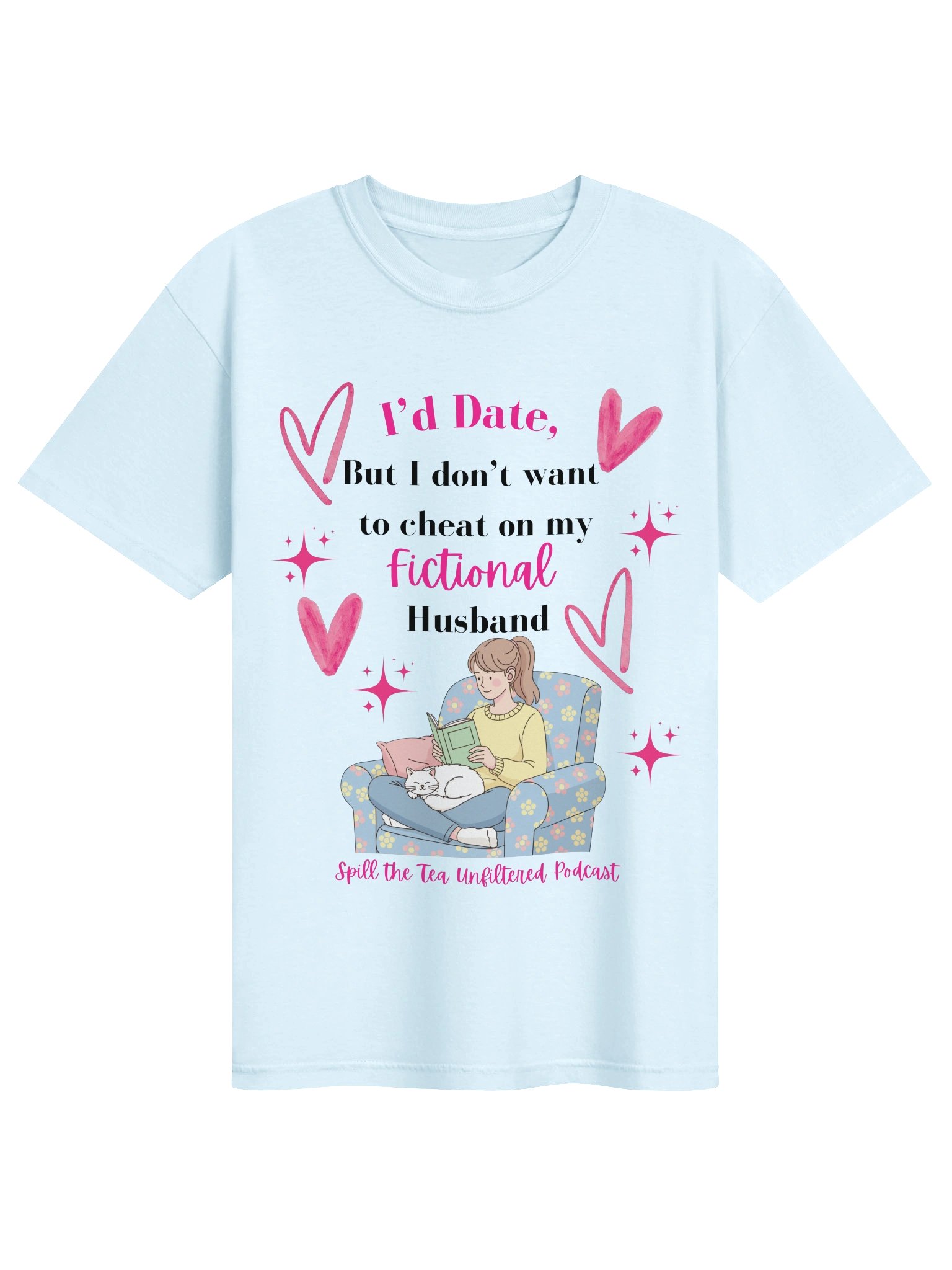 I'd Date — Fictional Husband Bookish Tee product image (1)