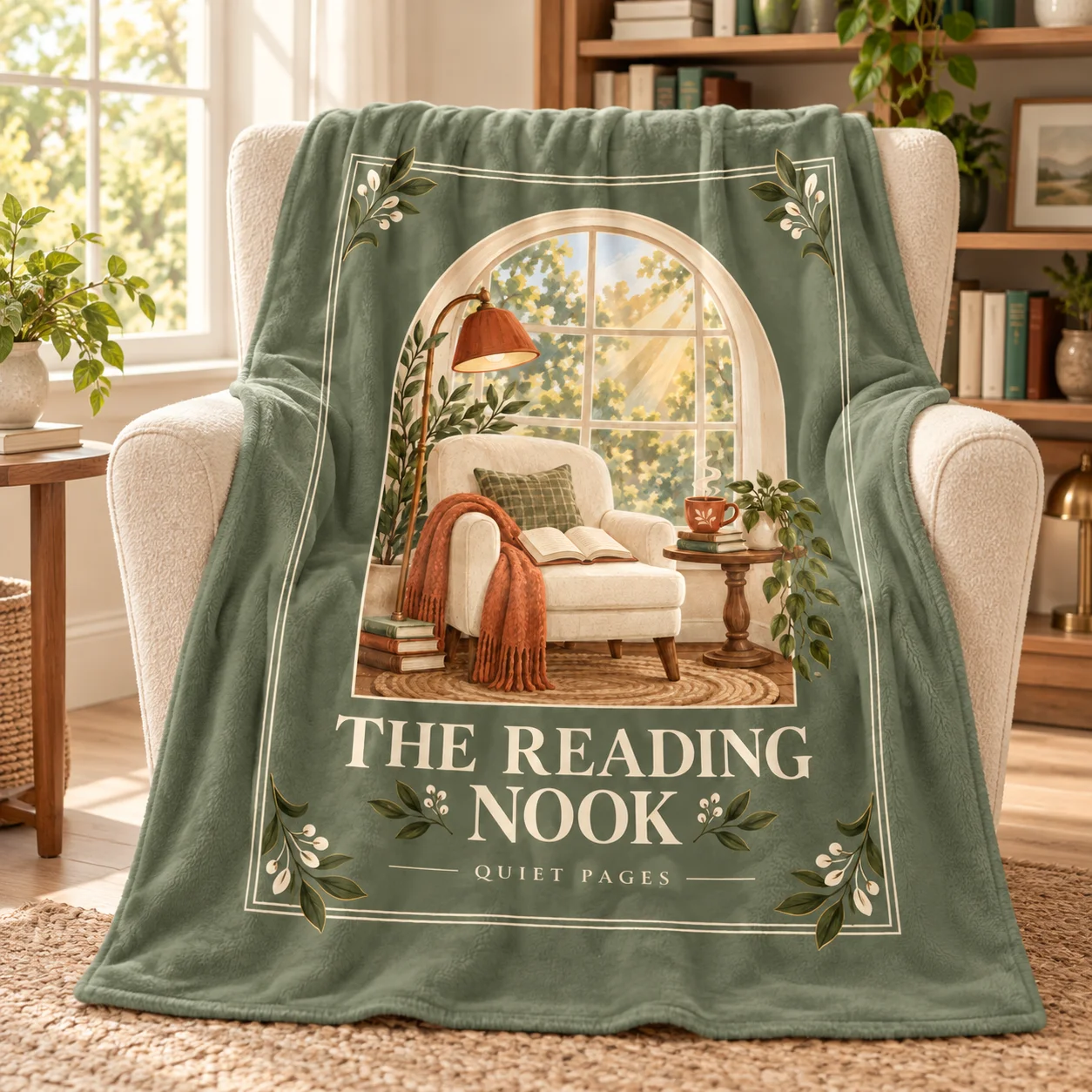 The Reading Nook Throw Blanket product image (1)