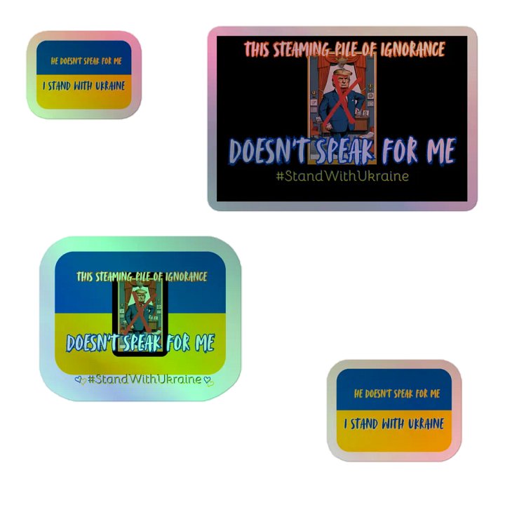 Resistors, Doesn't Speak for Me, Holo Sticker Pack product image (2)