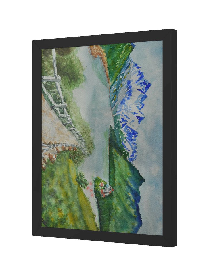 Snowcapped Mountain Over The Alpine Lake product image (2)