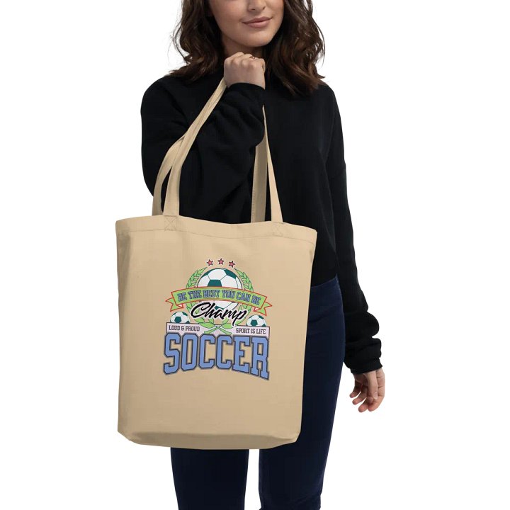 Champ Soccer Wreath Tote Bag product image (2)