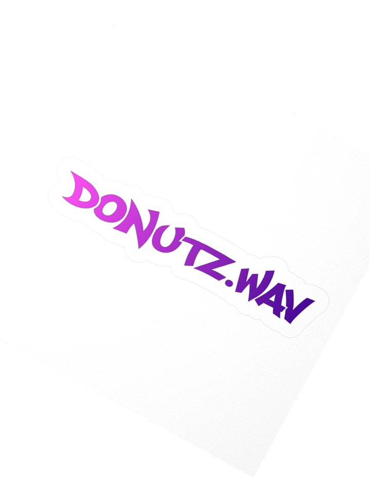 DONUTZ.wav Night Vandal Sticker [Color] product image (2)