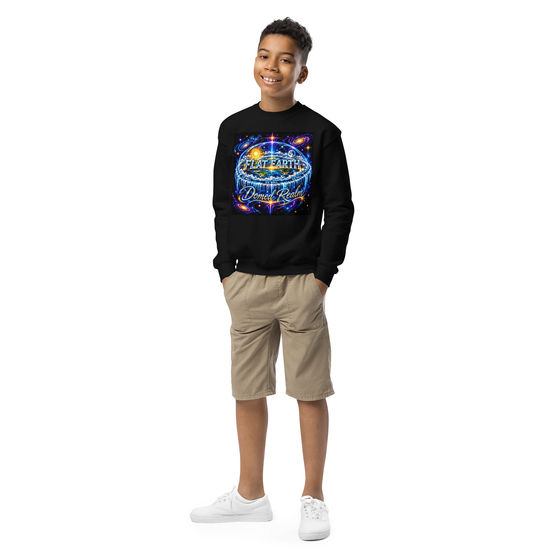 Celestial Flat Earth Youth Sweatshirt product image (1)