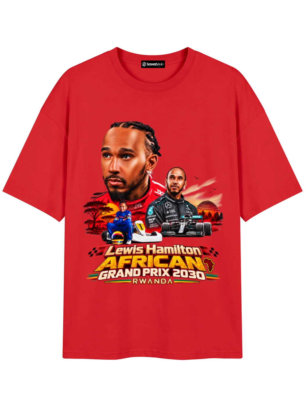 Lewis Hamilton African Grand Prix T-Shirt product image (9)
