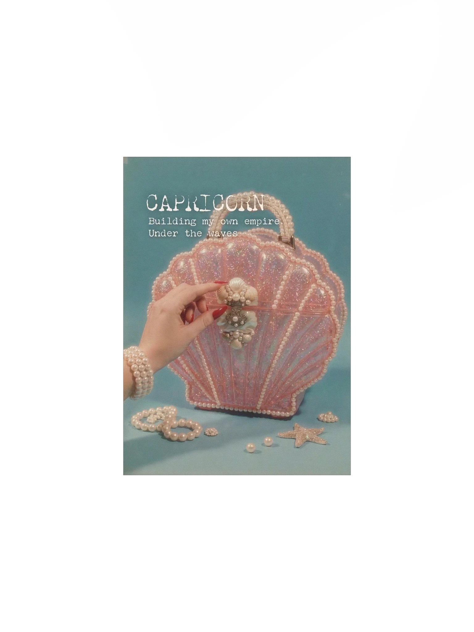 Capricorn Mermaid Zodiac Print product image (1)