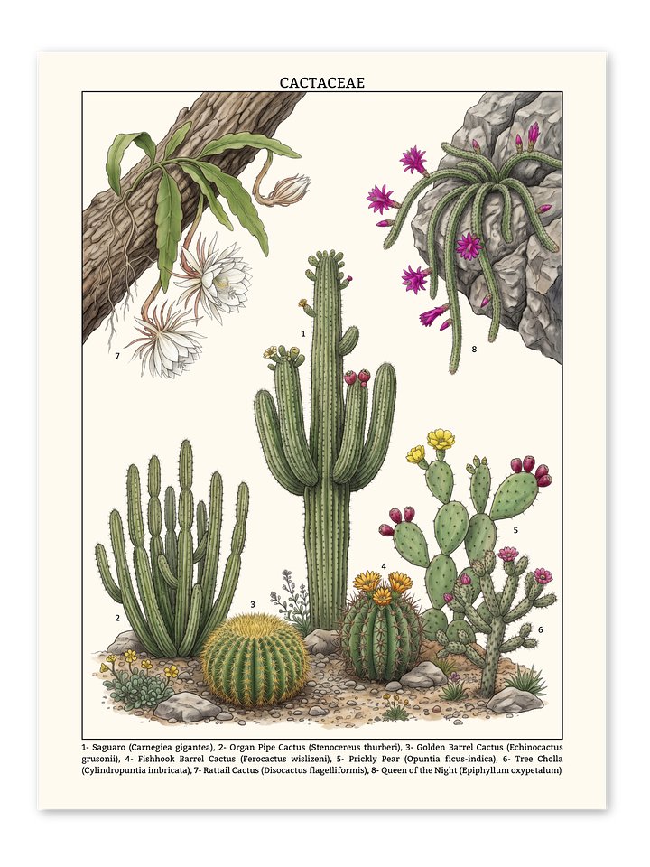 CACTACEAE Poster product image (1)