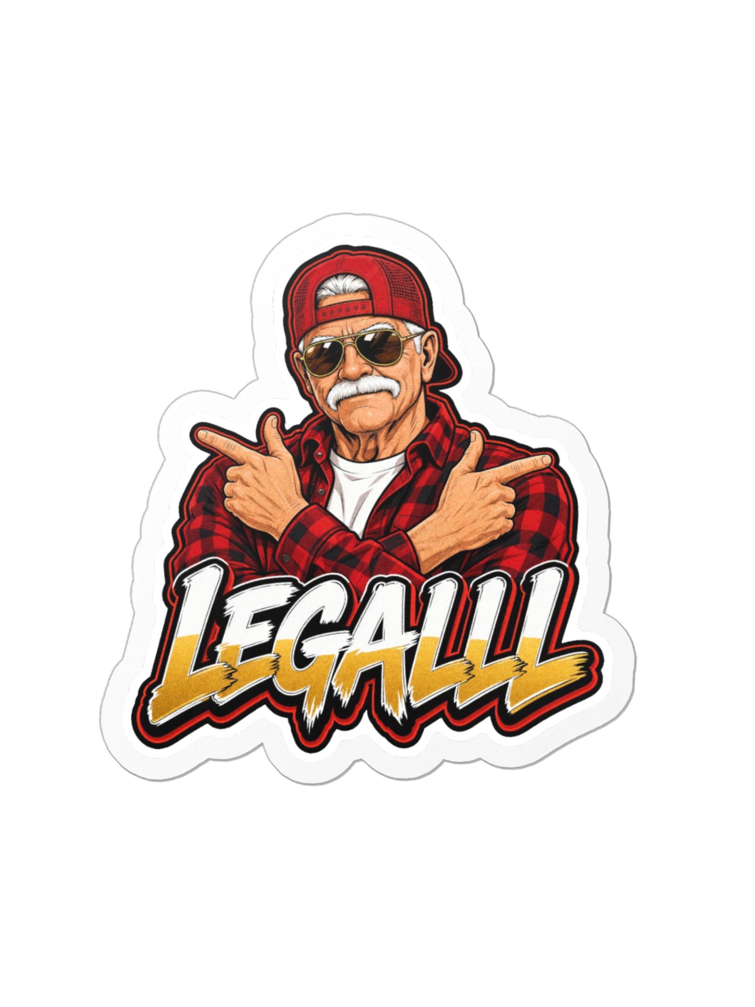 LEGALLL Sticker (Finger Guns) product image (1)