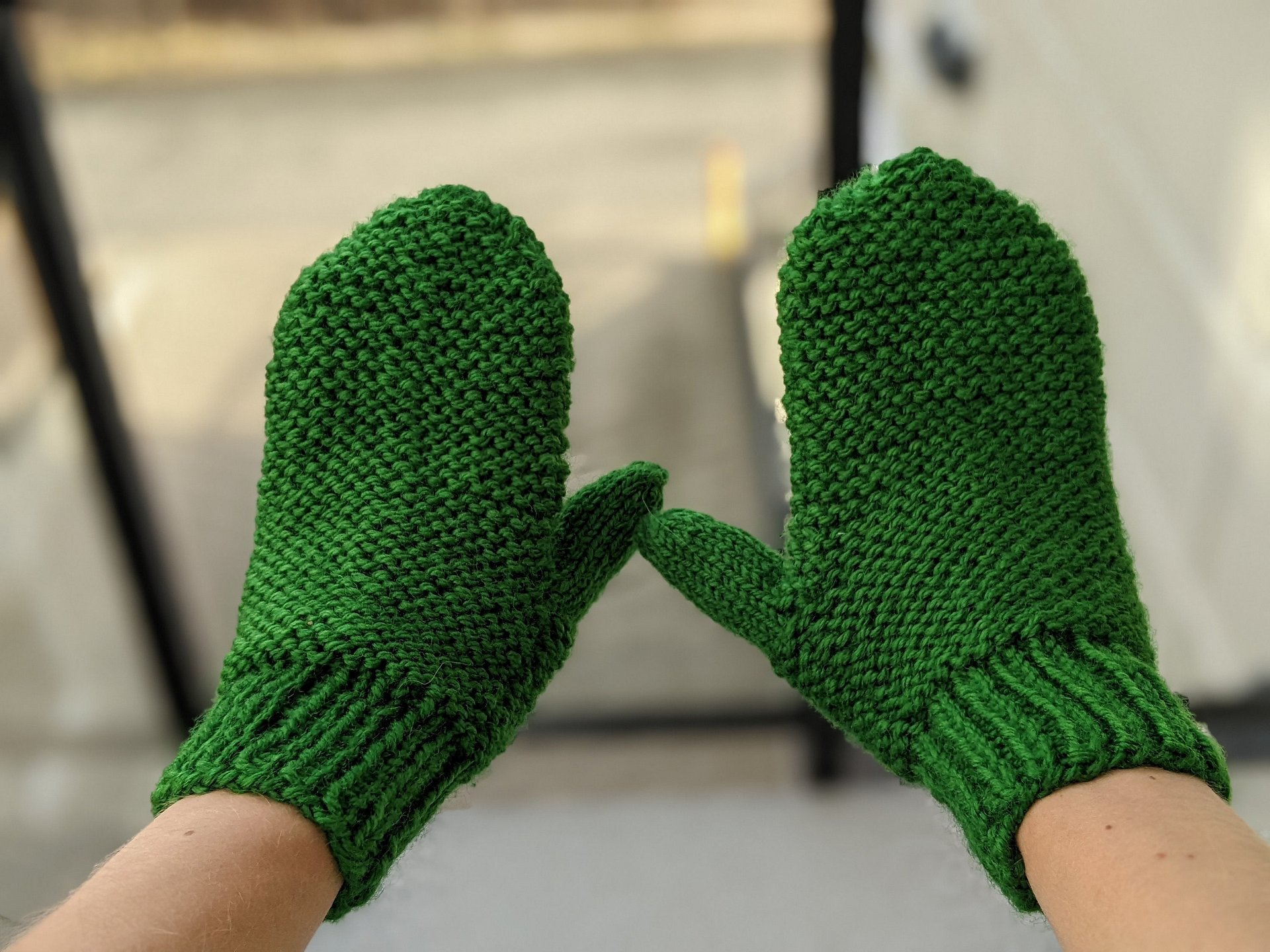 Garter Stitch Knit Mittens Pattern product image (4)
