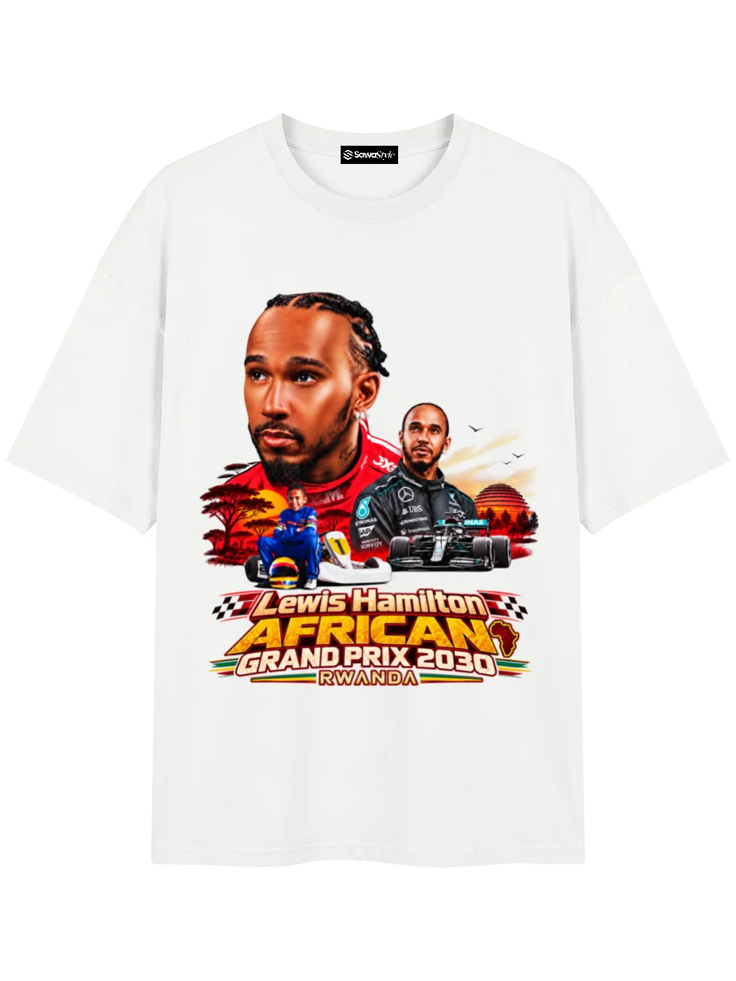 Lewis Hamilton African Grand Prix T-Shirt product image (4)