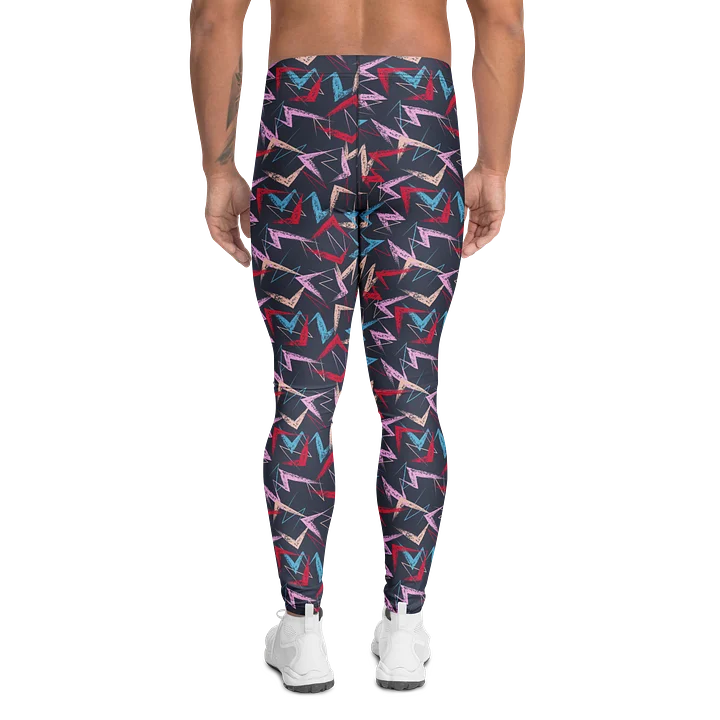 Edgy Bold Grunge Paint Stroke Men's Leggings product image (2)