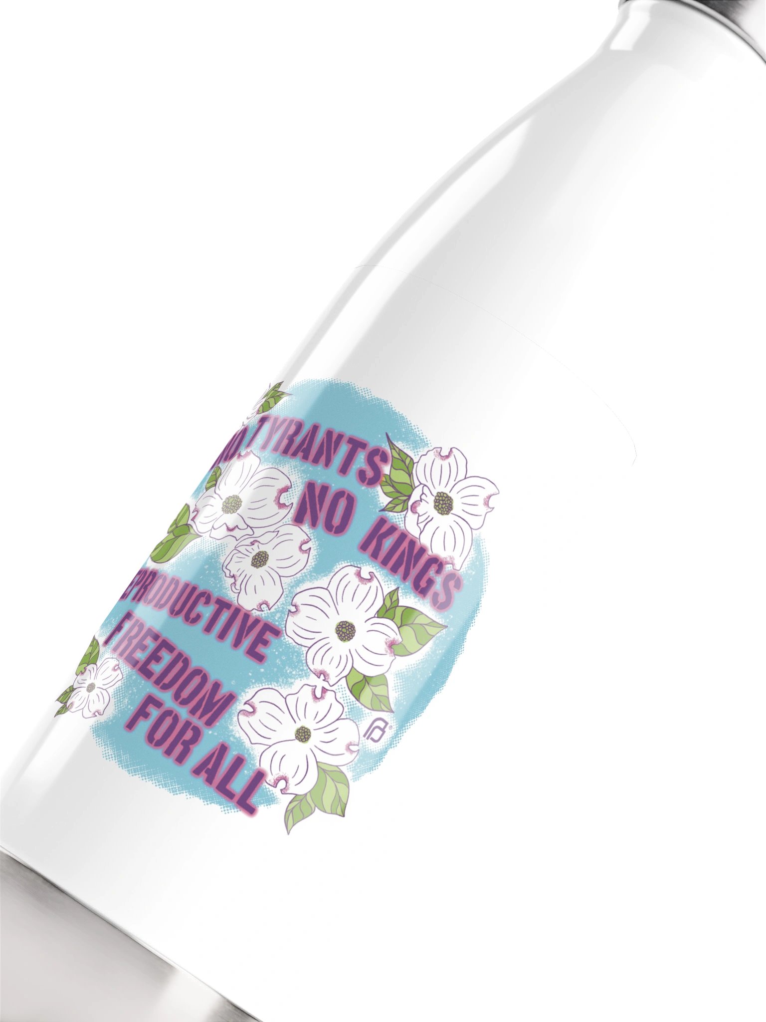 No Tyrants, No Kings Water Bottle — Virginia product image (5)