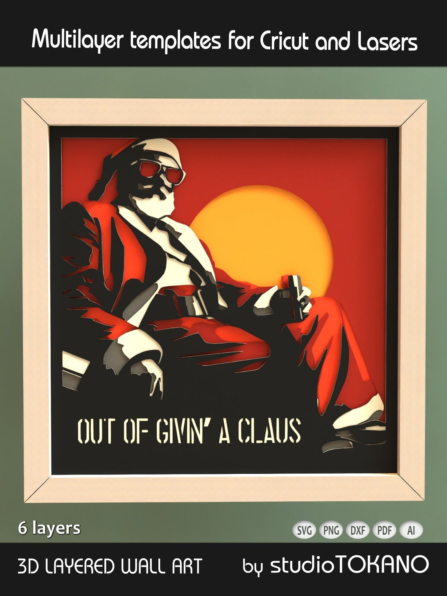 Santa Multi layered Shadowbox product image (6)