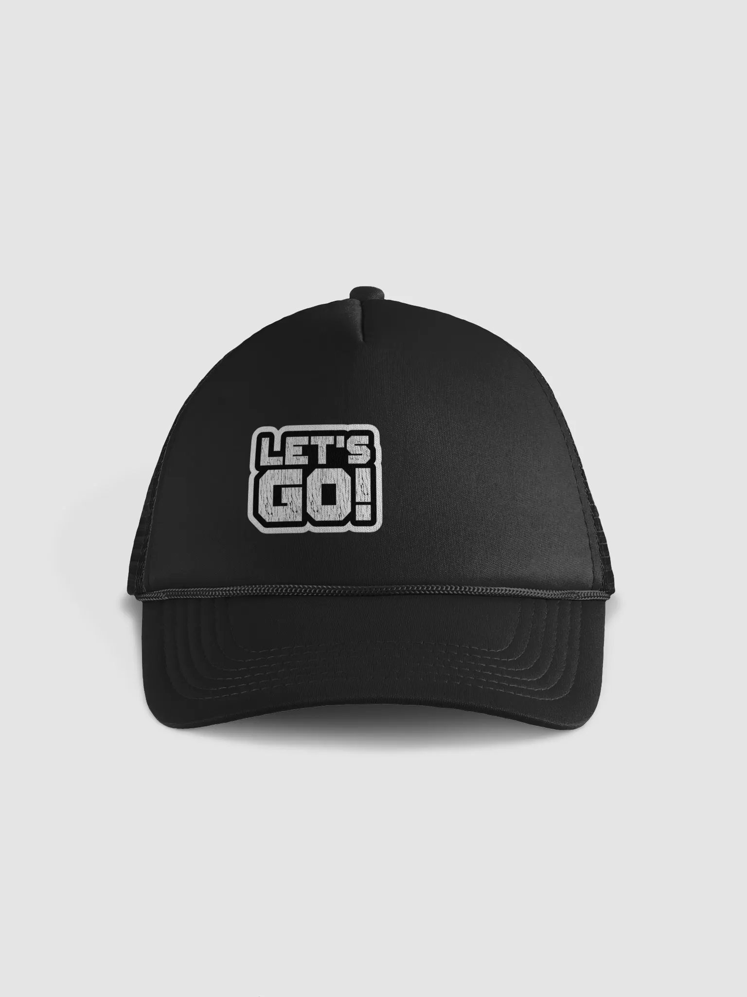 Cracked Let's Go! Foam Trucker Hat product image (1)