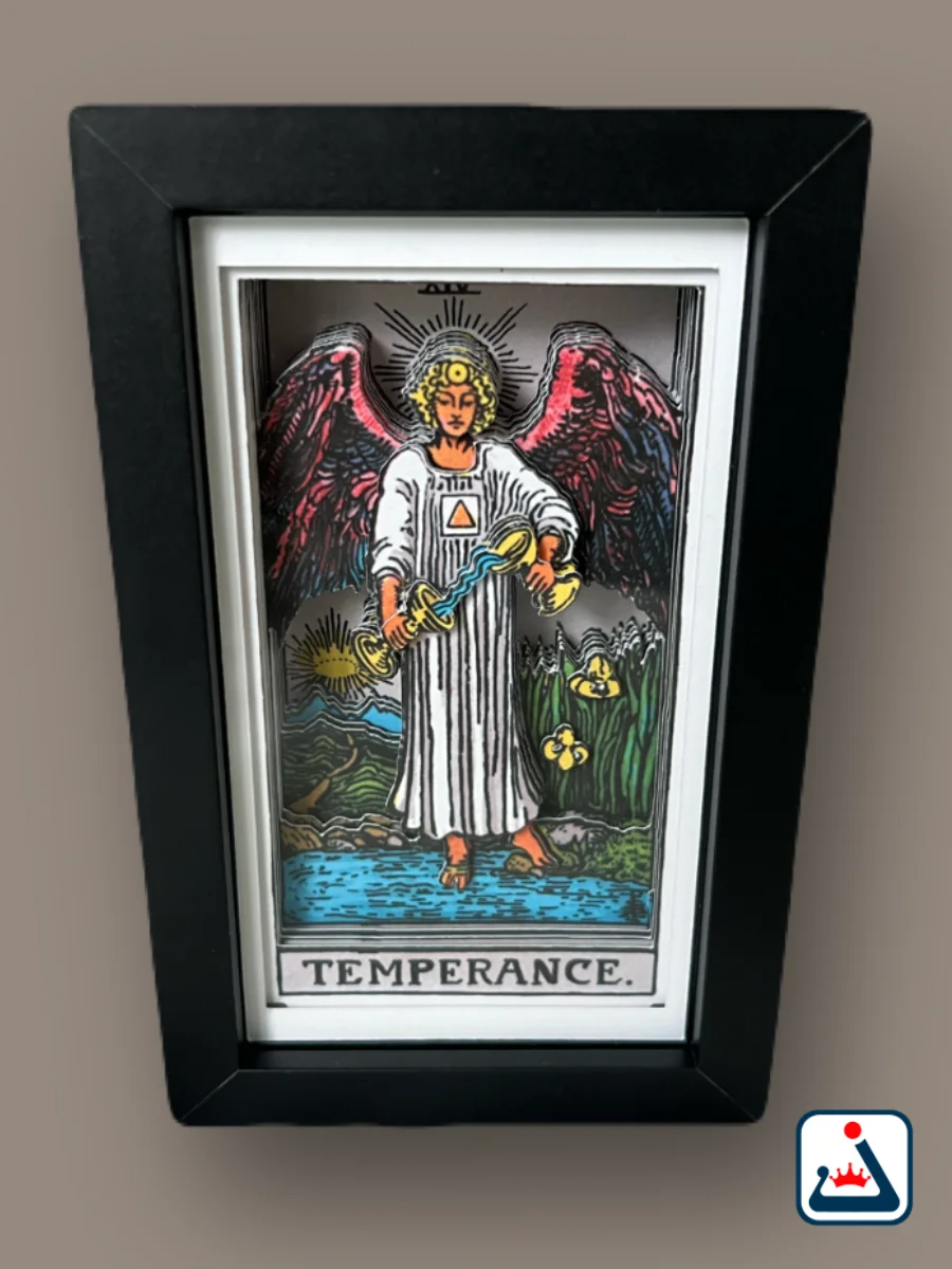 Temperance – 3D Tarot Shadow Box Art product image (1)