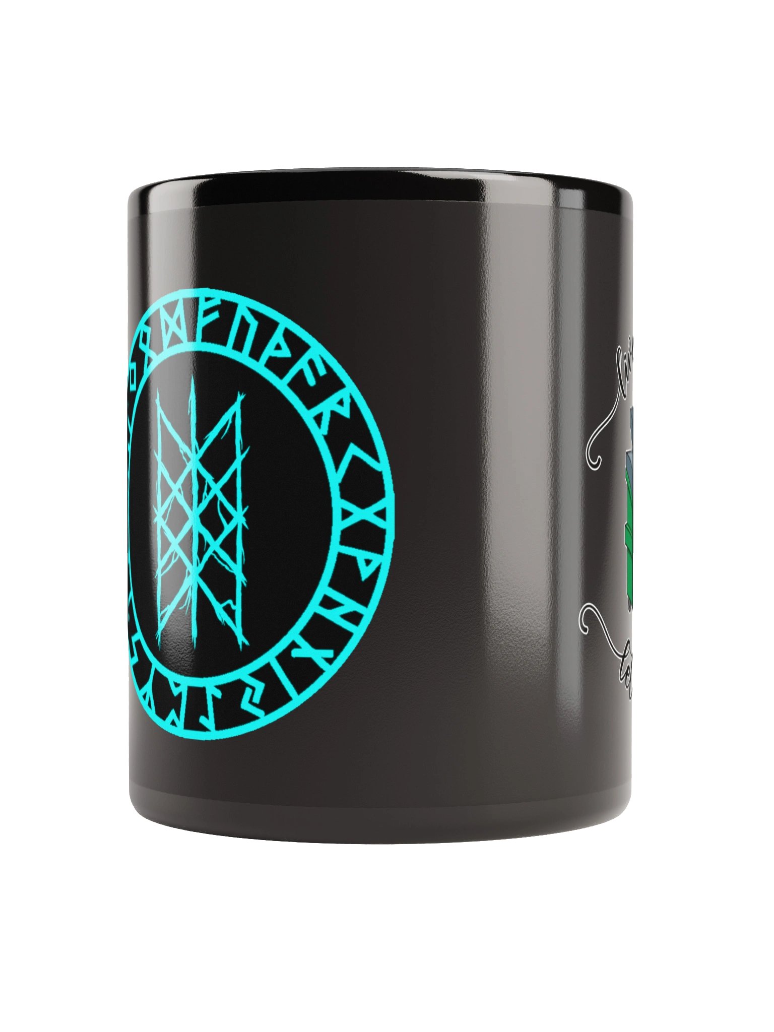 Live Laugh Let It Burn Glossy Black Mug product image (10)