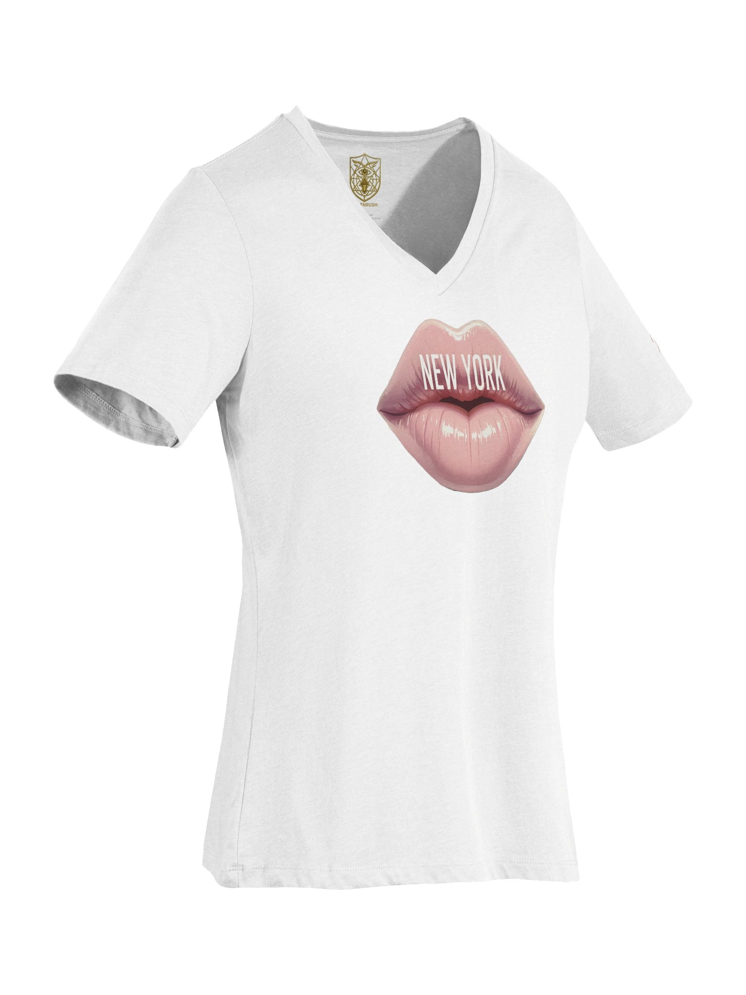 New York Pink Lips Ladies' V-Neck Top product image (7)
