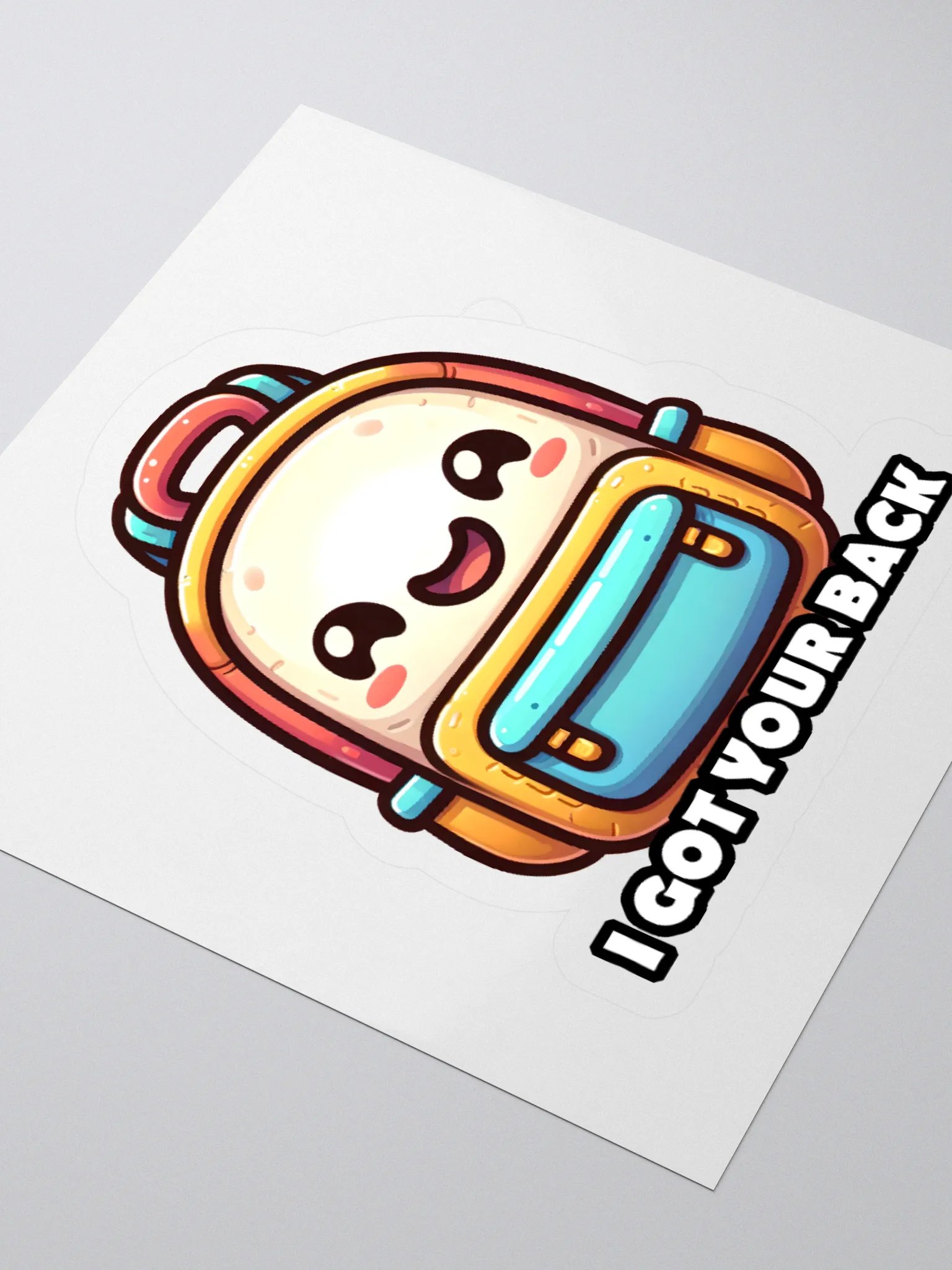 I Got Your Back Funny Backpack Pun Sticker product image (3)