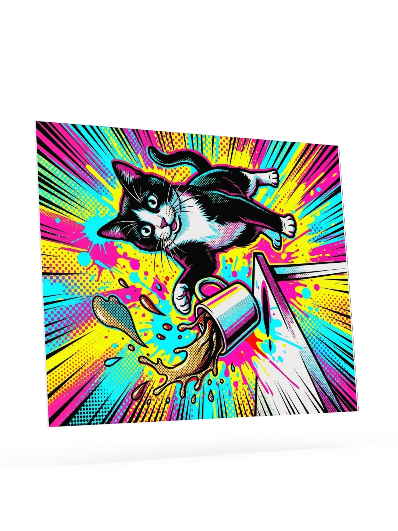 Coffee Push Cat Poster product image (23)