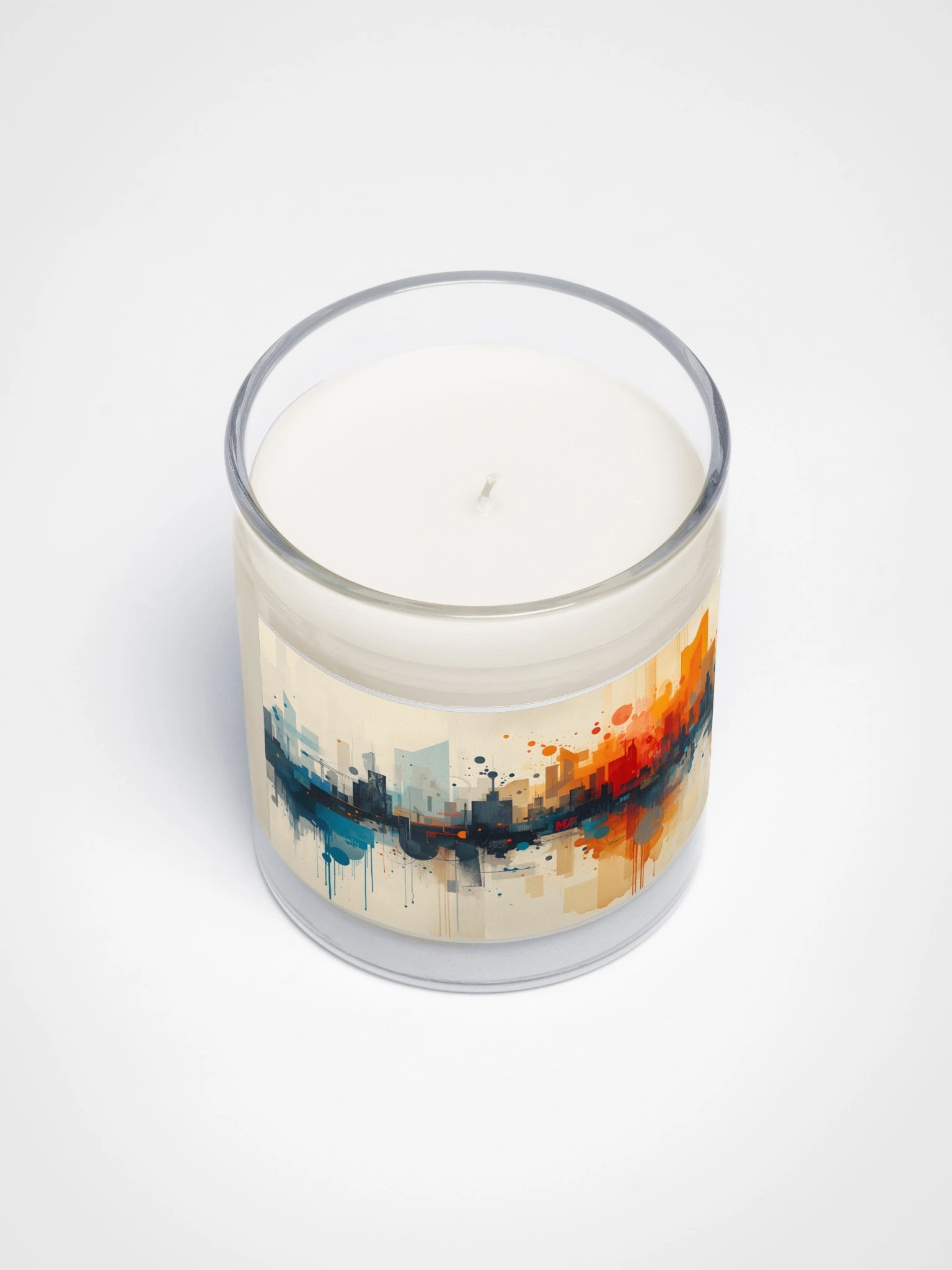 Abstract Cityscape Candle Jar product image (3)