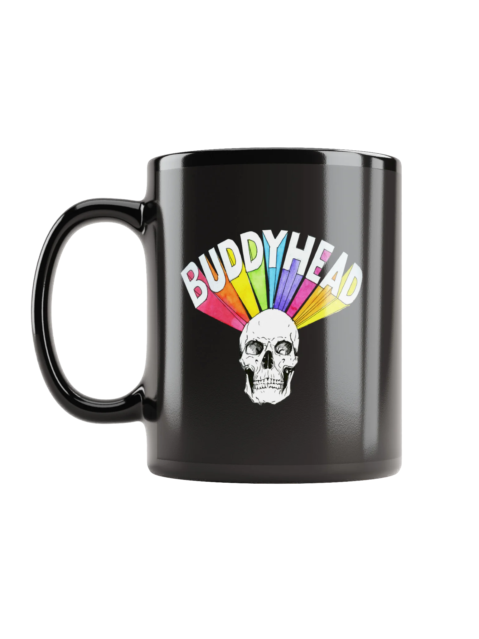 Backwards Gun / Rainbow Skull mug product image (11)