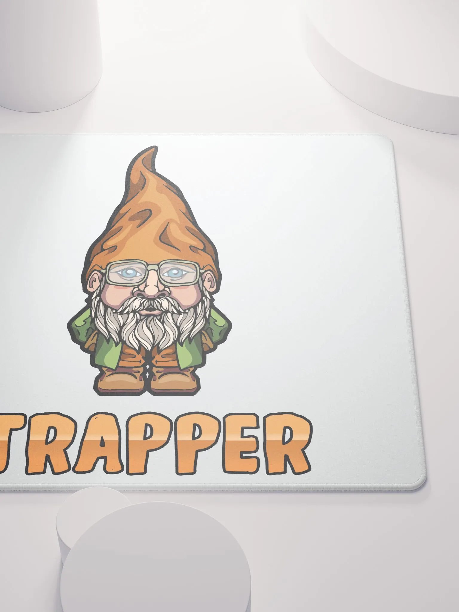 Trapper Logo Gaming Mouse Pad - White Background product image (5)