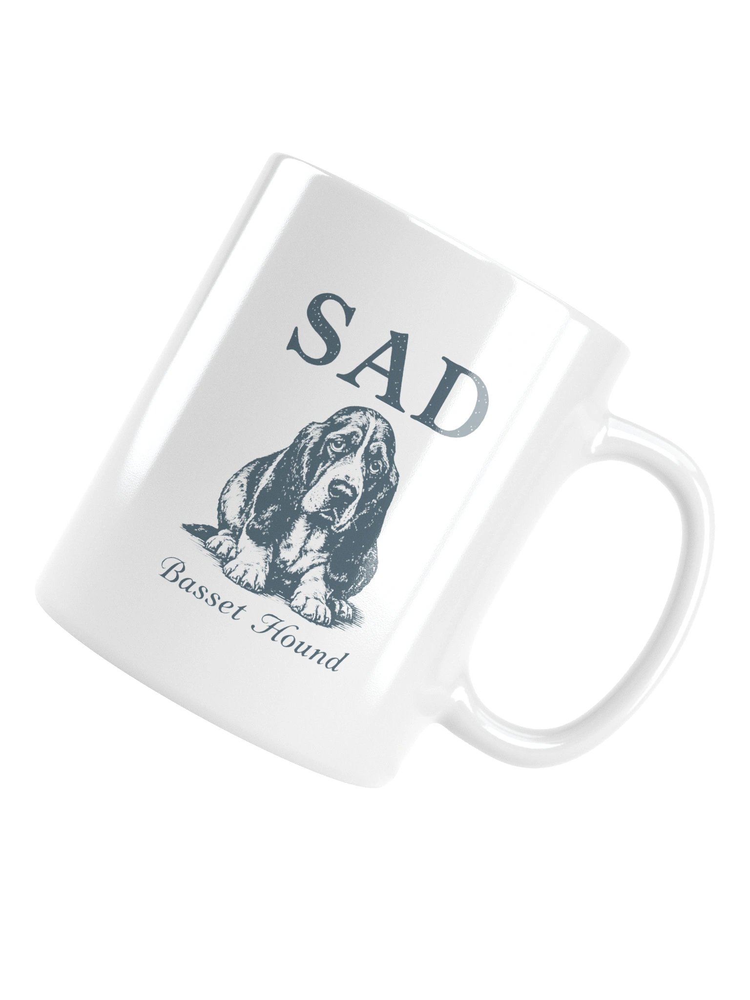 Sad Basset Hound Ceramic Mug product image (5)