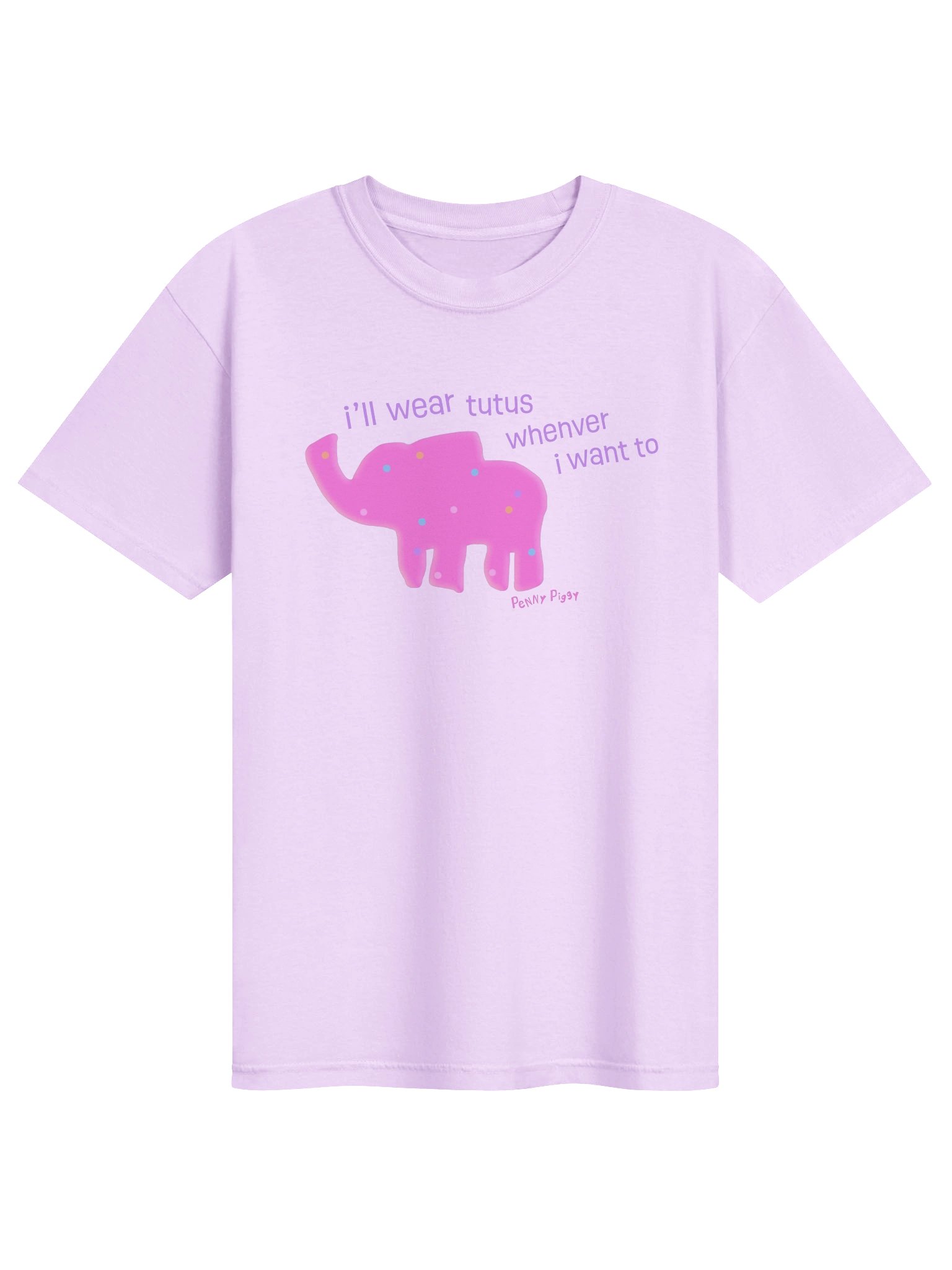 Lilac Elephant Animal Cookie Tee! product image (1)
