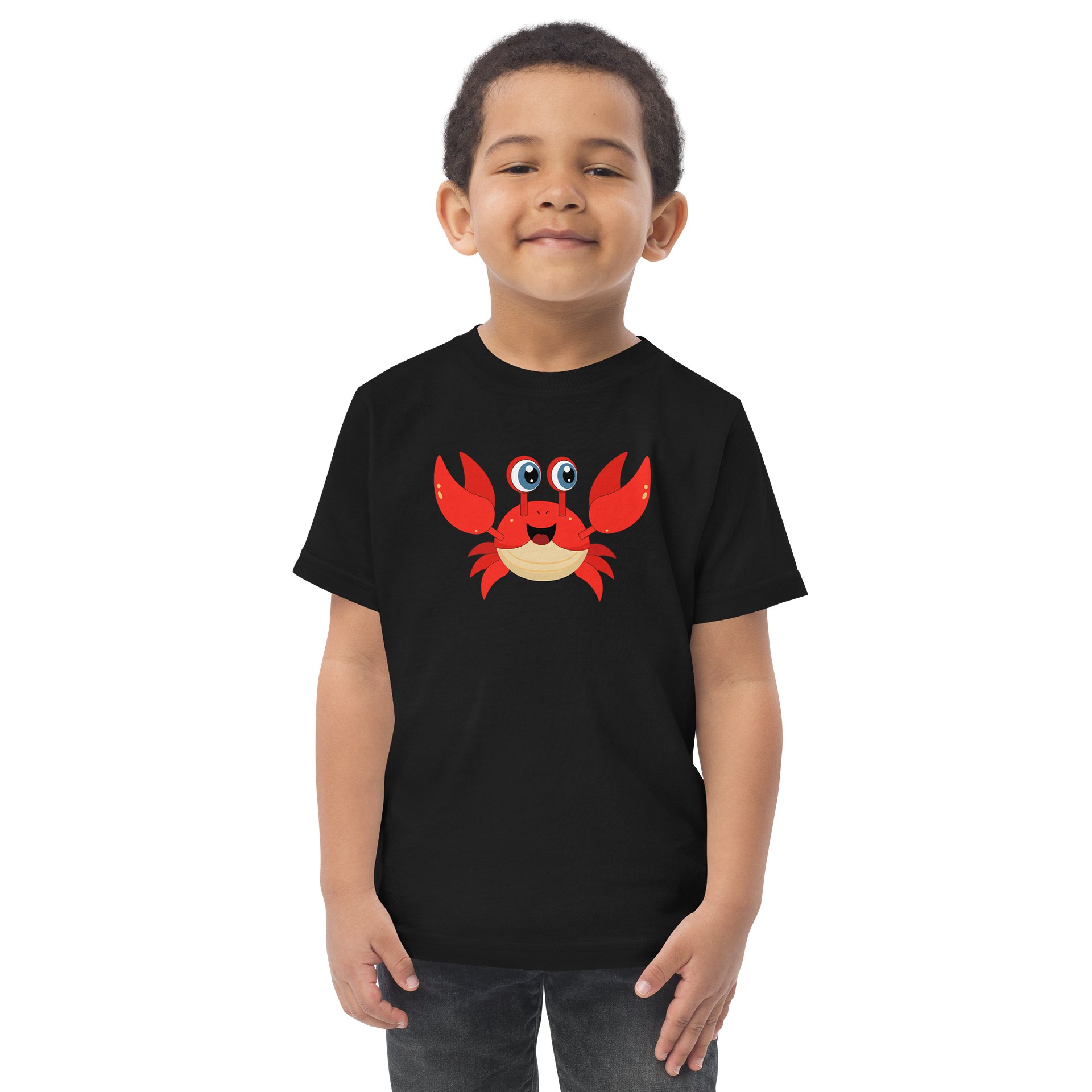 Sea Friends Crab Toddler Jersey T-Shirt product image (1)