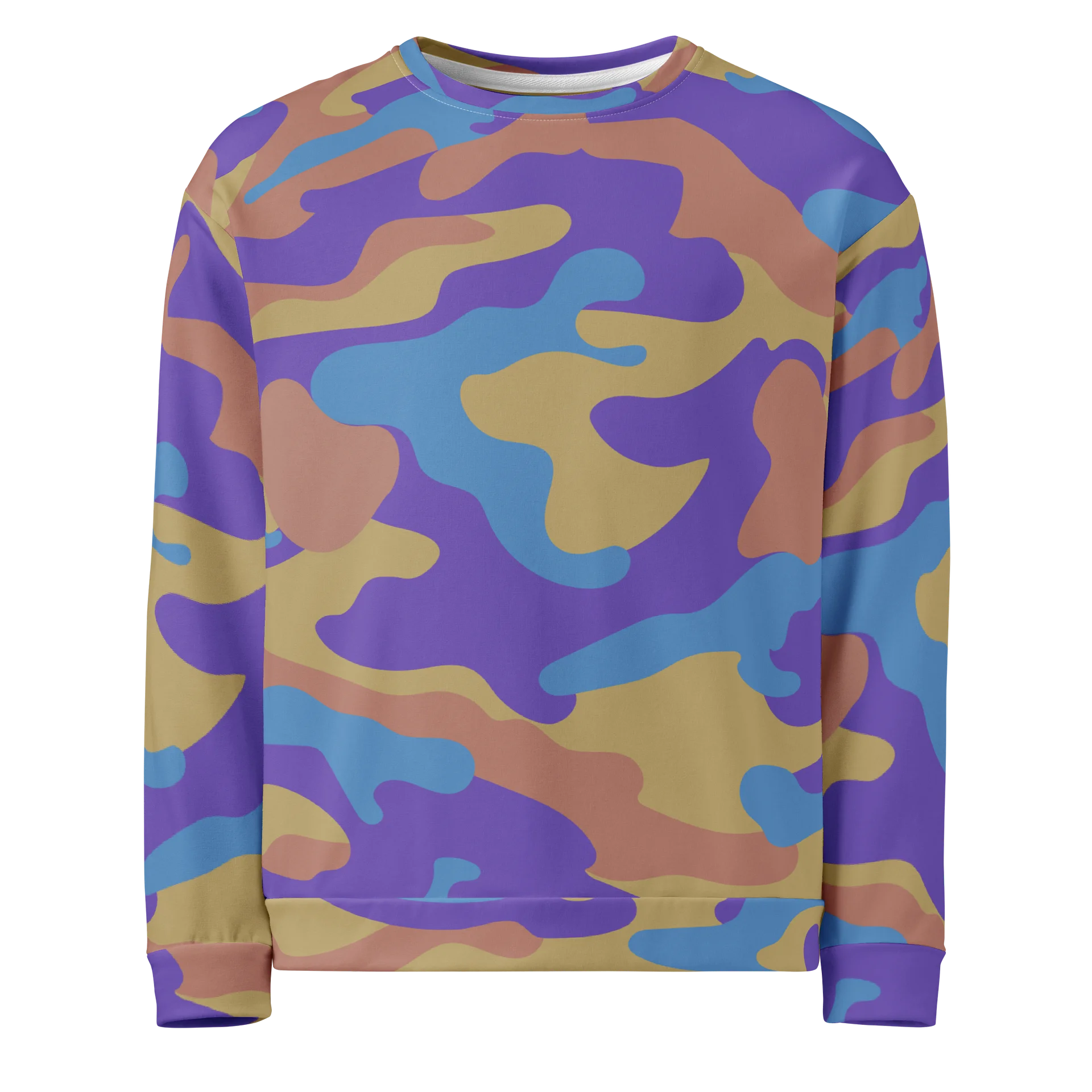 Y2K Camo Sweatshirt – Bold Retro Streetwear Crewneck product image (1)