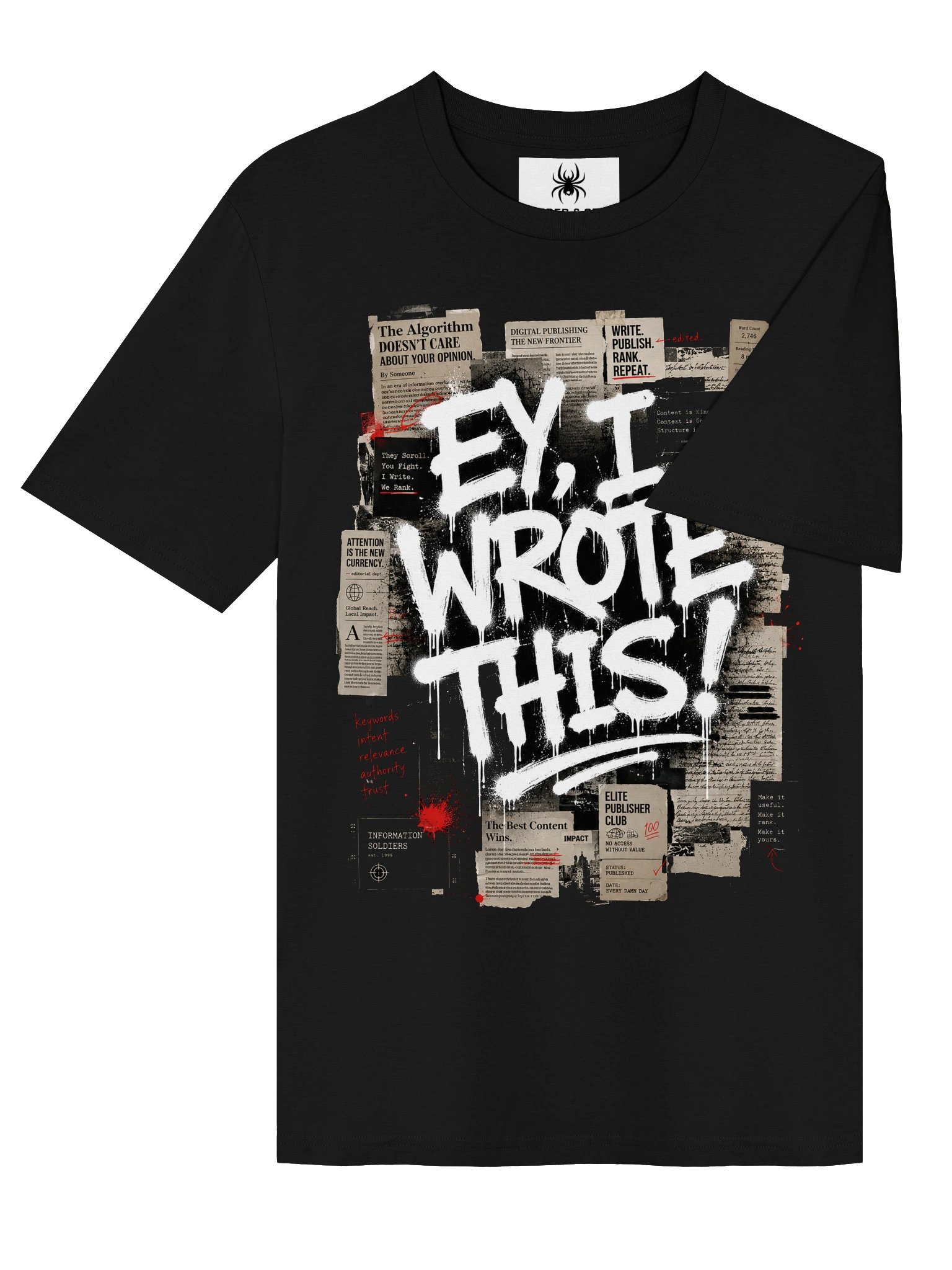 "EY, I WROTE THIS!" Tee – Content Writer & SEO Shirt | Human-Written product image (38)