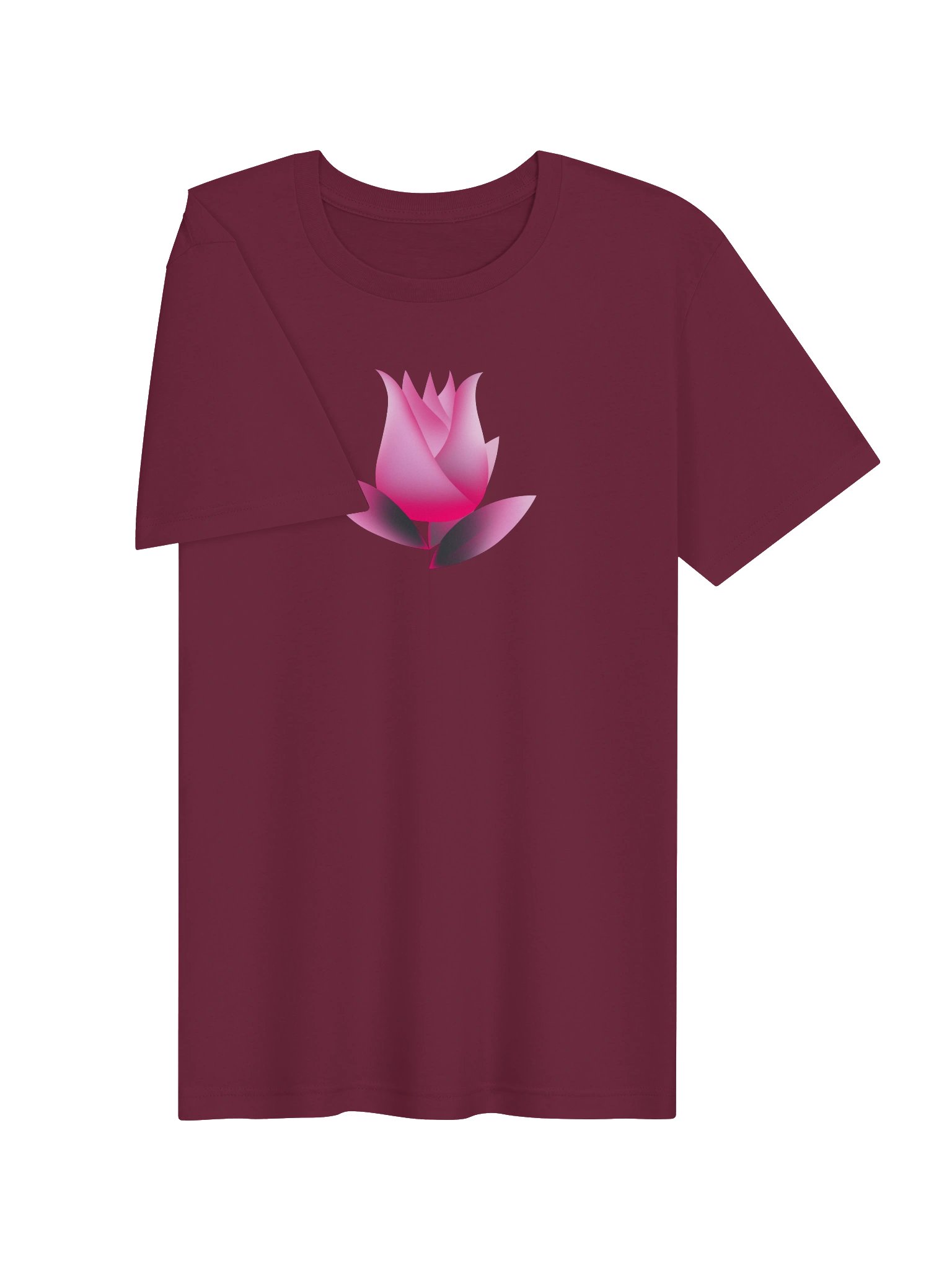 Minimalist Geometric Rose Graphic Tee product image (13)