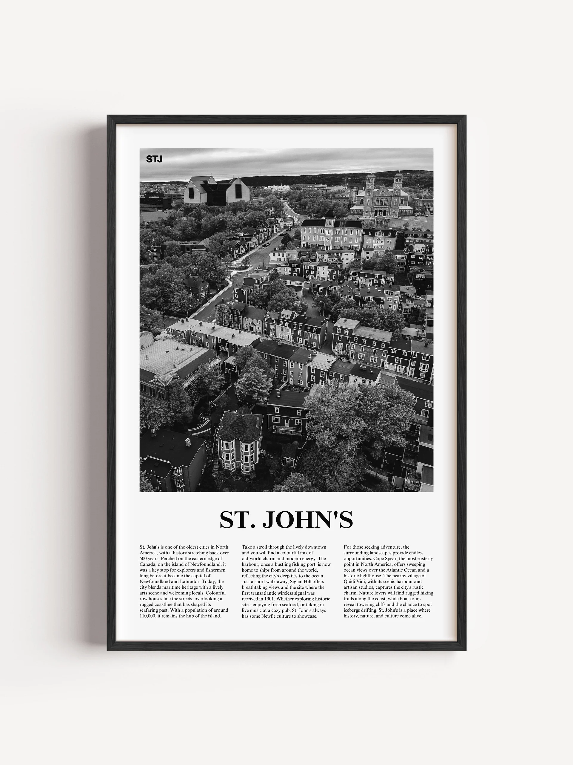 St. John's 02 Newspaper Poster | Framed product image (1)