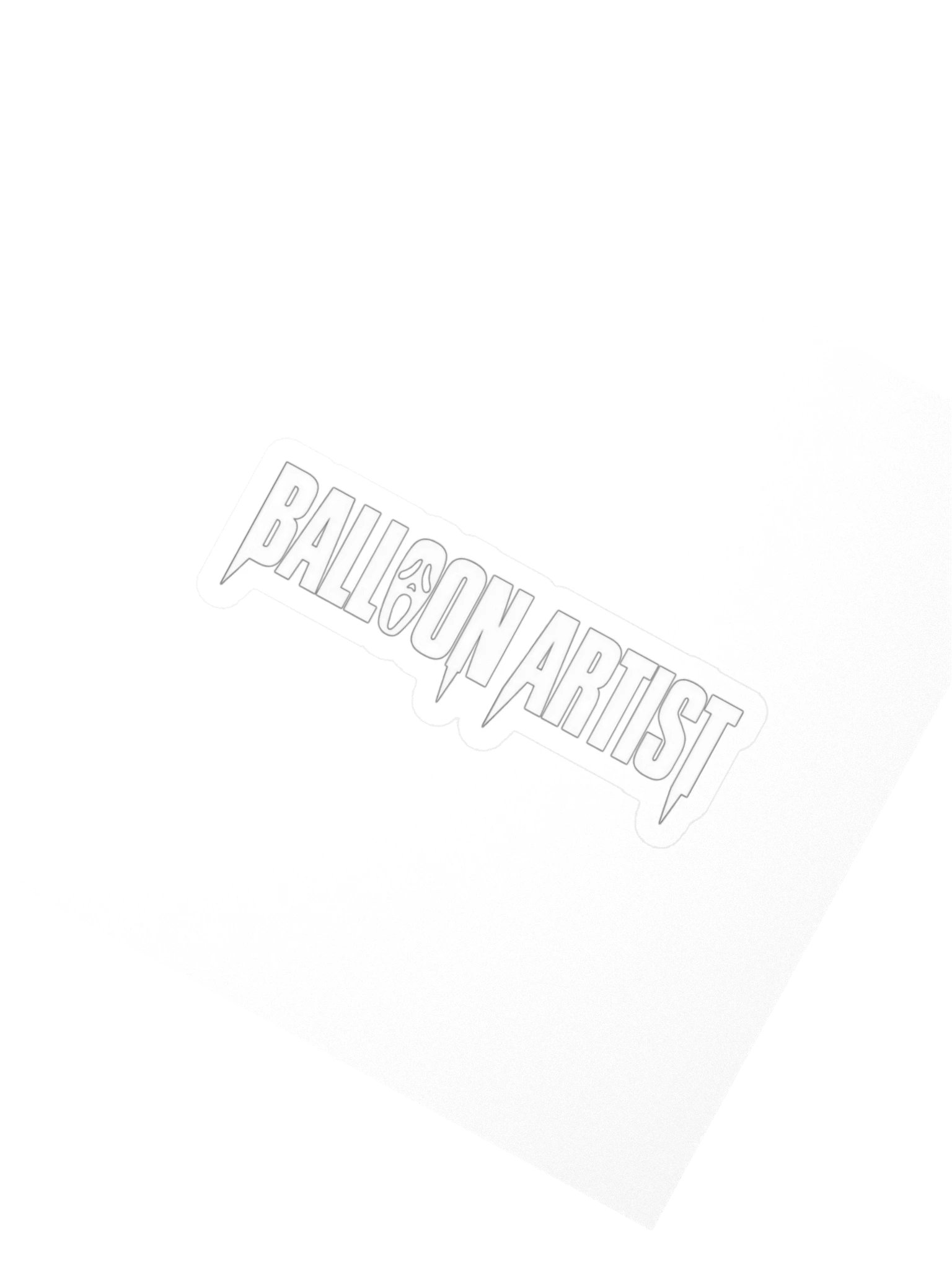 Balloon Artist Midnight Scream Kiss Cut Sticker product image (2)