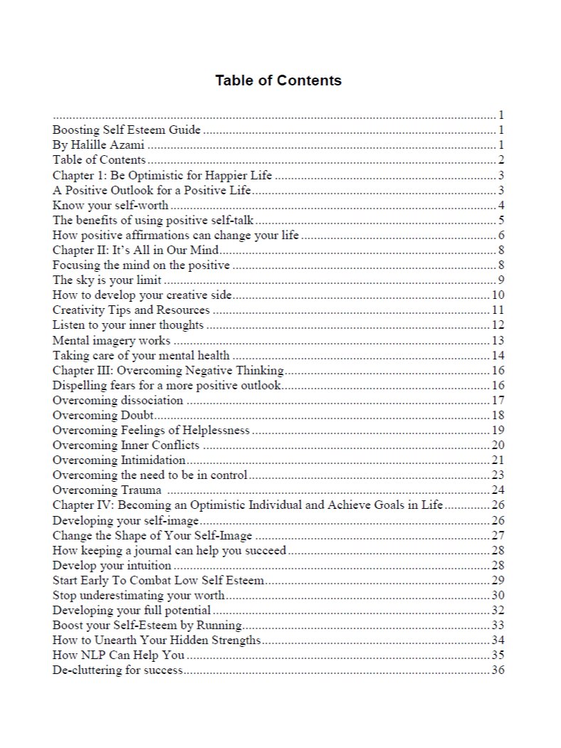 Boosting Self-Esteem eBook product image (2)