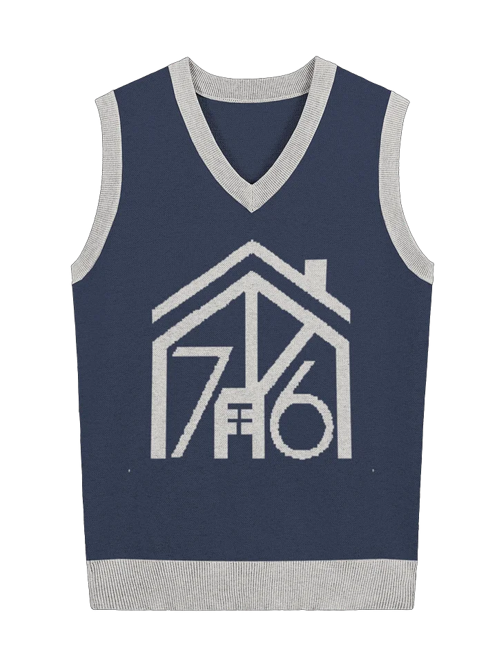 House 746 Luxury Knit Vest - Navy product image (1)