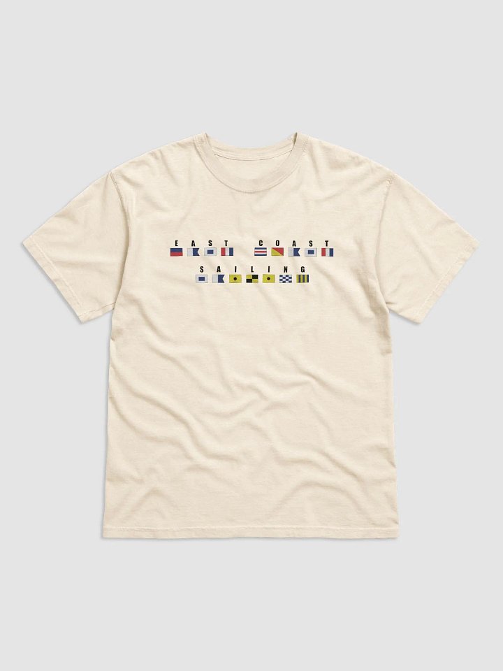EAST COAST SAILING - FLAG SIGNALS MENS IVORY T SHIRT product image (1)