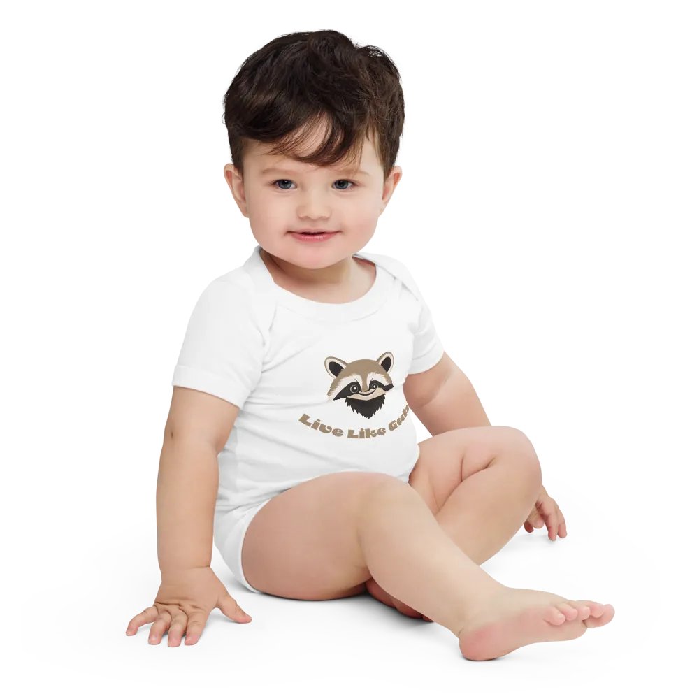 Happy Raccoon Baby Onesie product image (4)