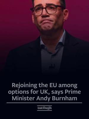 🇬🇧🇪🇺Prime Minister Andy Burnham has said the UK government will examine a range of options for the country’s long-term relationship with the European Union, including the possibility of rejoining the bloc. Speaking to BBC Radio 4’s Today programme following his Labour conference speech, Burnham said the current Brexit settlement had caused “more harm than good” and that ministers wanted to look at “what is doable” to improve relations with the EU. He said options could include maintaining the current arrangements, pursuing a customs union, joining the single market, or “go all the way” by considering EU membership. “There are clearly options that need to be considered, and we have to look at what is doable and what would be the pros and cons of each,” he said. Beyond UK-EU relations, Prime Minister Andy Burnham used the Labour Party conference to outline a broader domestic agenda, including plans for a National Care Service, reforms to electoral laws, greater public control over water, housing and energy, and measures aimed at reducing energy costs and expanding housing. He said further details would be set out as part of the government’s proposed 10-year plan for the UK economy and public services.  ℹ️    @BBC News  📸 UK Prime Minister and Labour Party Leader Andy Burnham delivers a speech during the Labour Party Annual Conference in Liverpool, United Kingdom, on September 29, 2026. Rasid Necati Aslim / Anadolu #UnitedKingdom #Brexit #Europe #Geopolitics #WorldNews