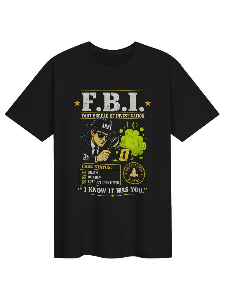 Funny Fart Investigation Graphic T-Shirt | Novelty Humour Tee product image (1)