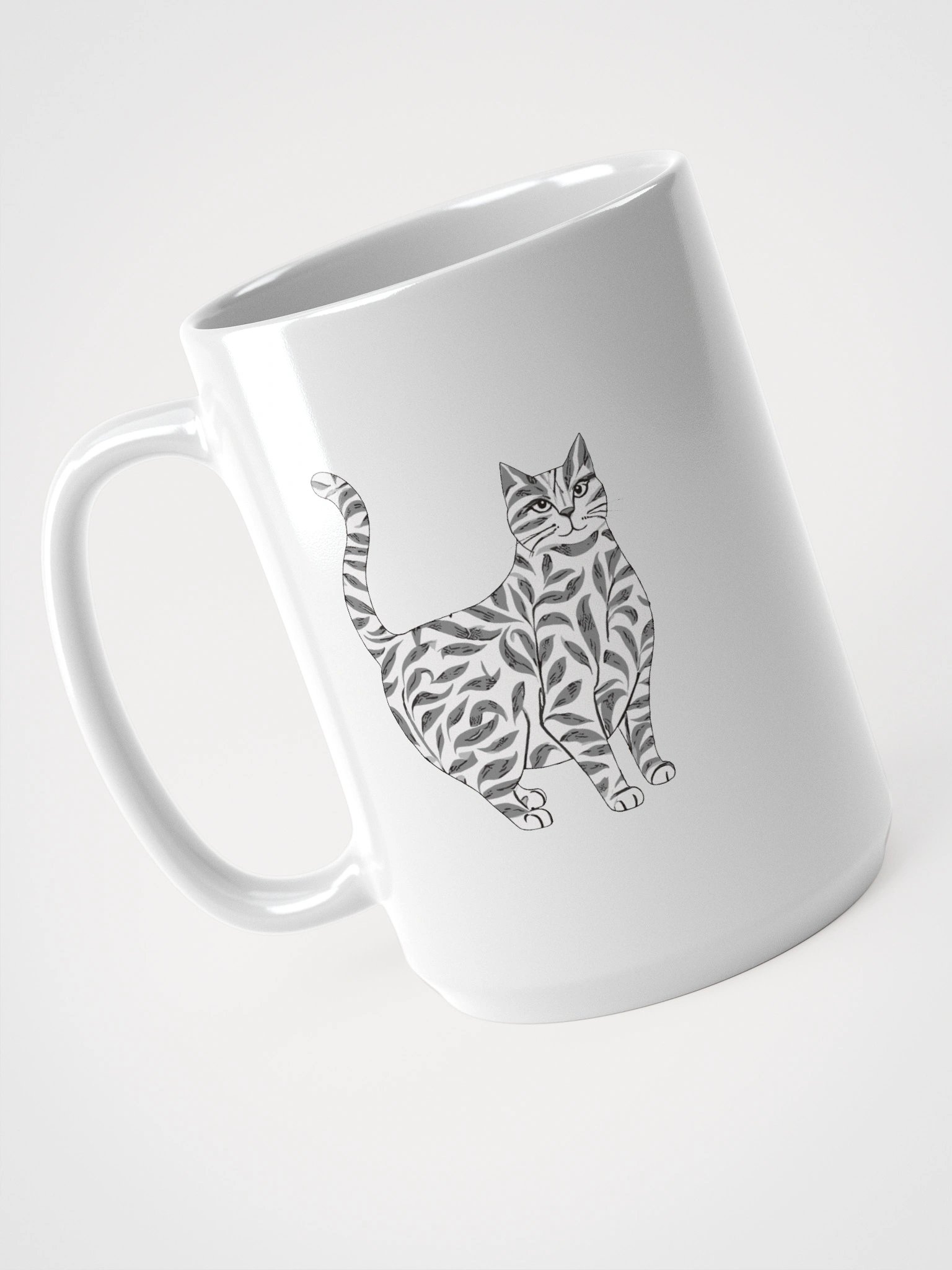 Leafy Feline Delight Mug product image (4)