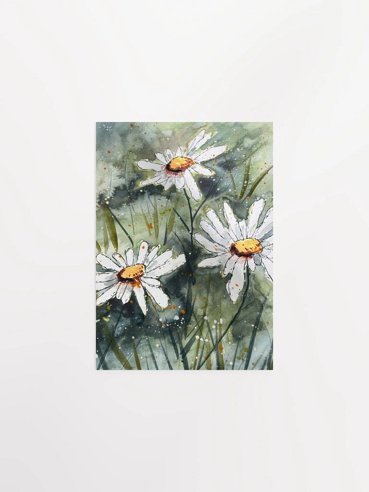 Dancing Daisies - Watercolor Painting product image (1)