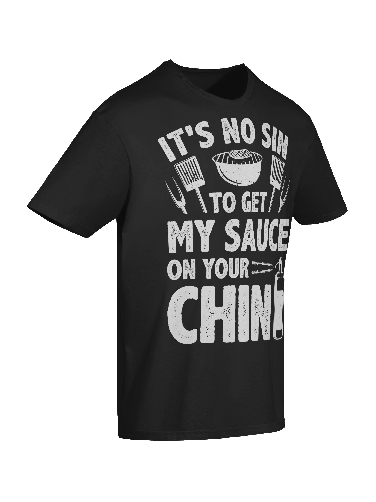 It’s No Sin to Get My Sauce on Your Chin – Gildan Softstyle Unisex T-Shirt product image (7)