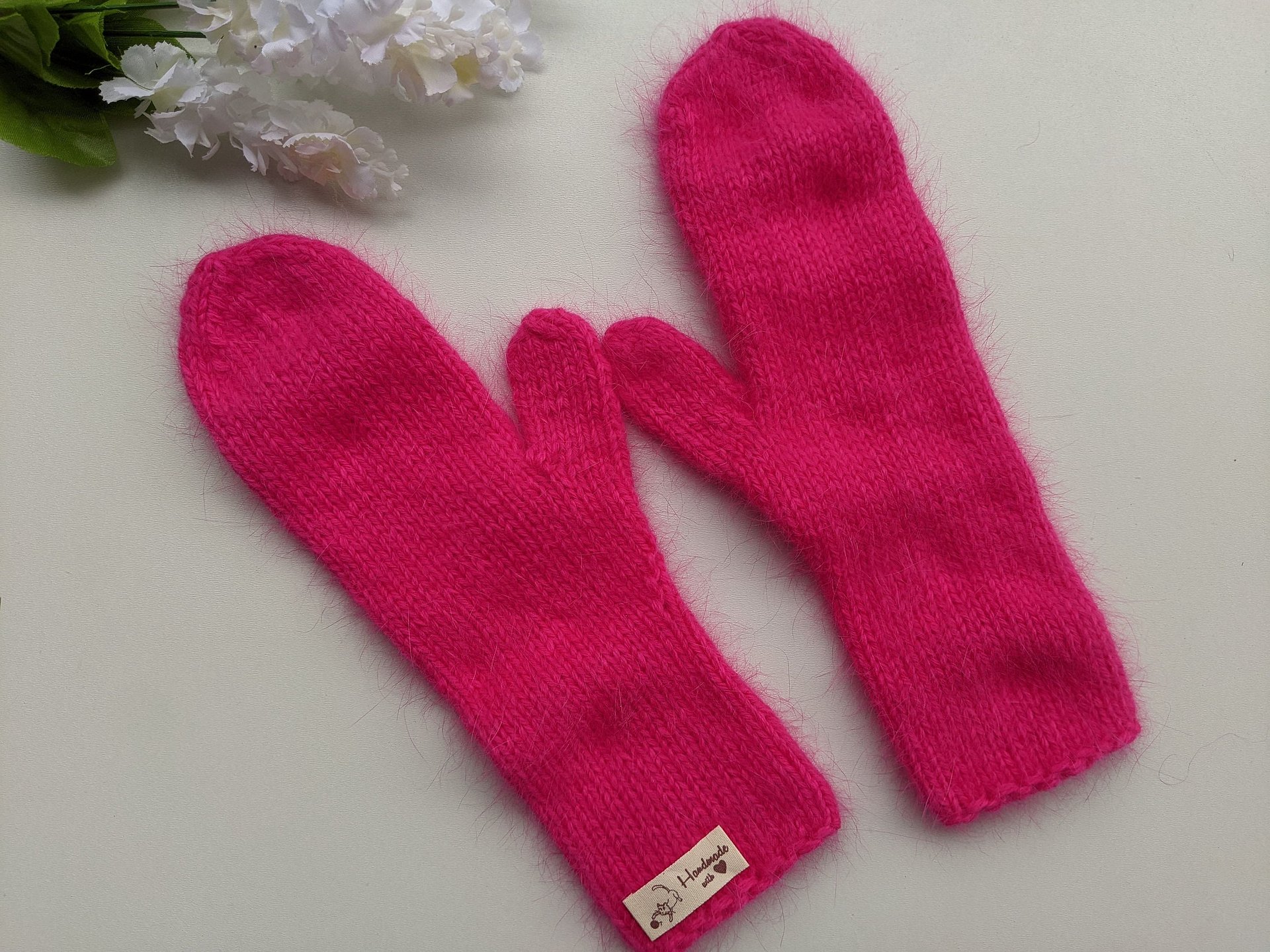 Pink Winter Knit Mittens Pattern product image (7)
