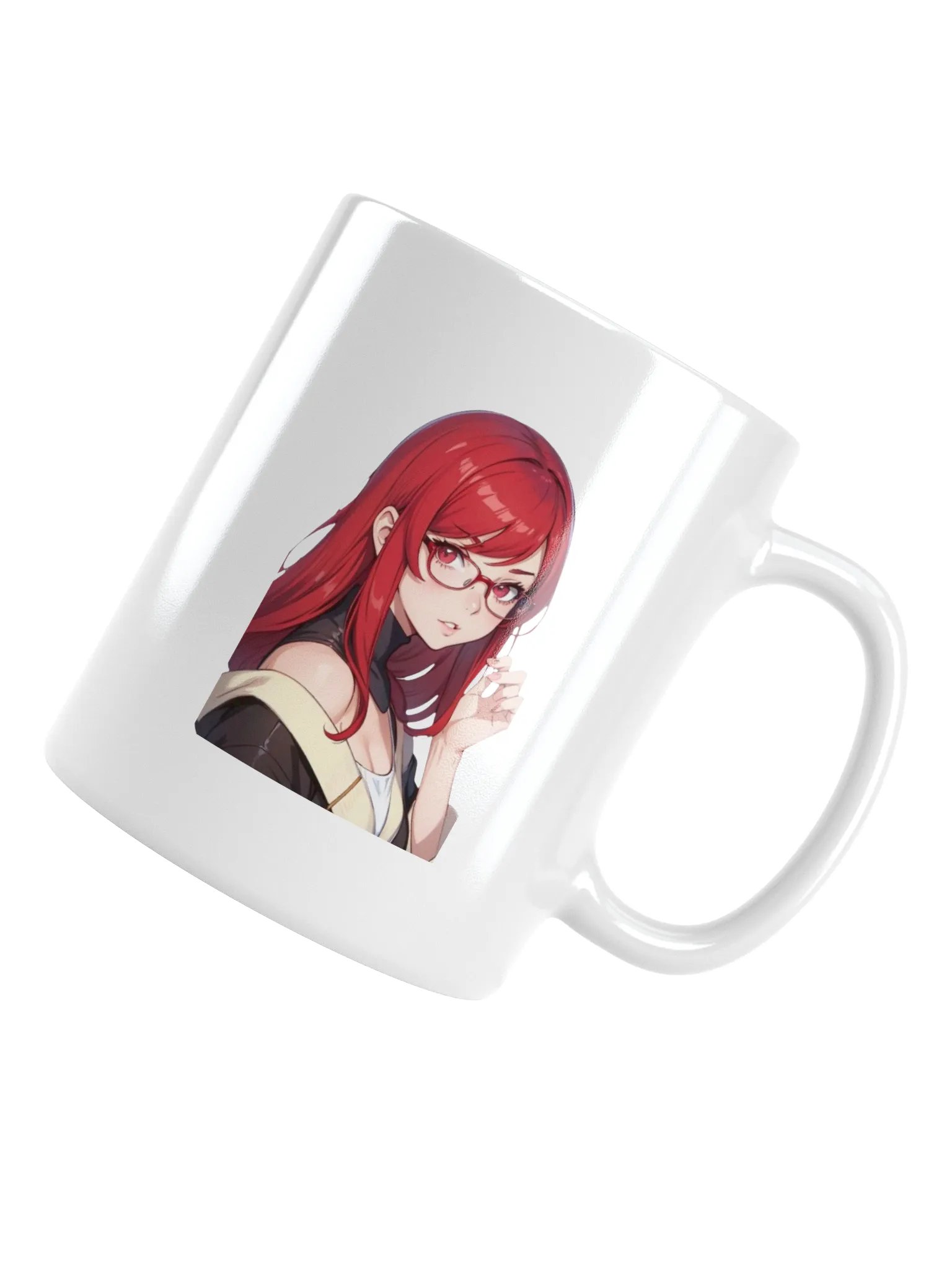 (RED WAIFU) K White Mug product image (4)