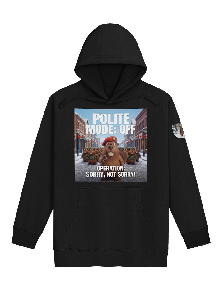 Polite Mode: Off | Beaver Army Essential Hoodie product image (1)