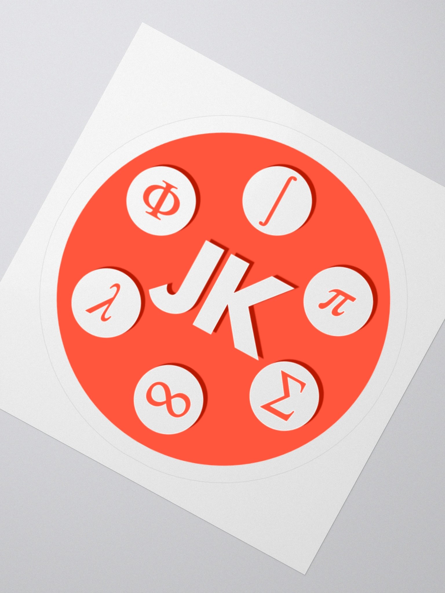 JK Math Logo Sticker product image (2)