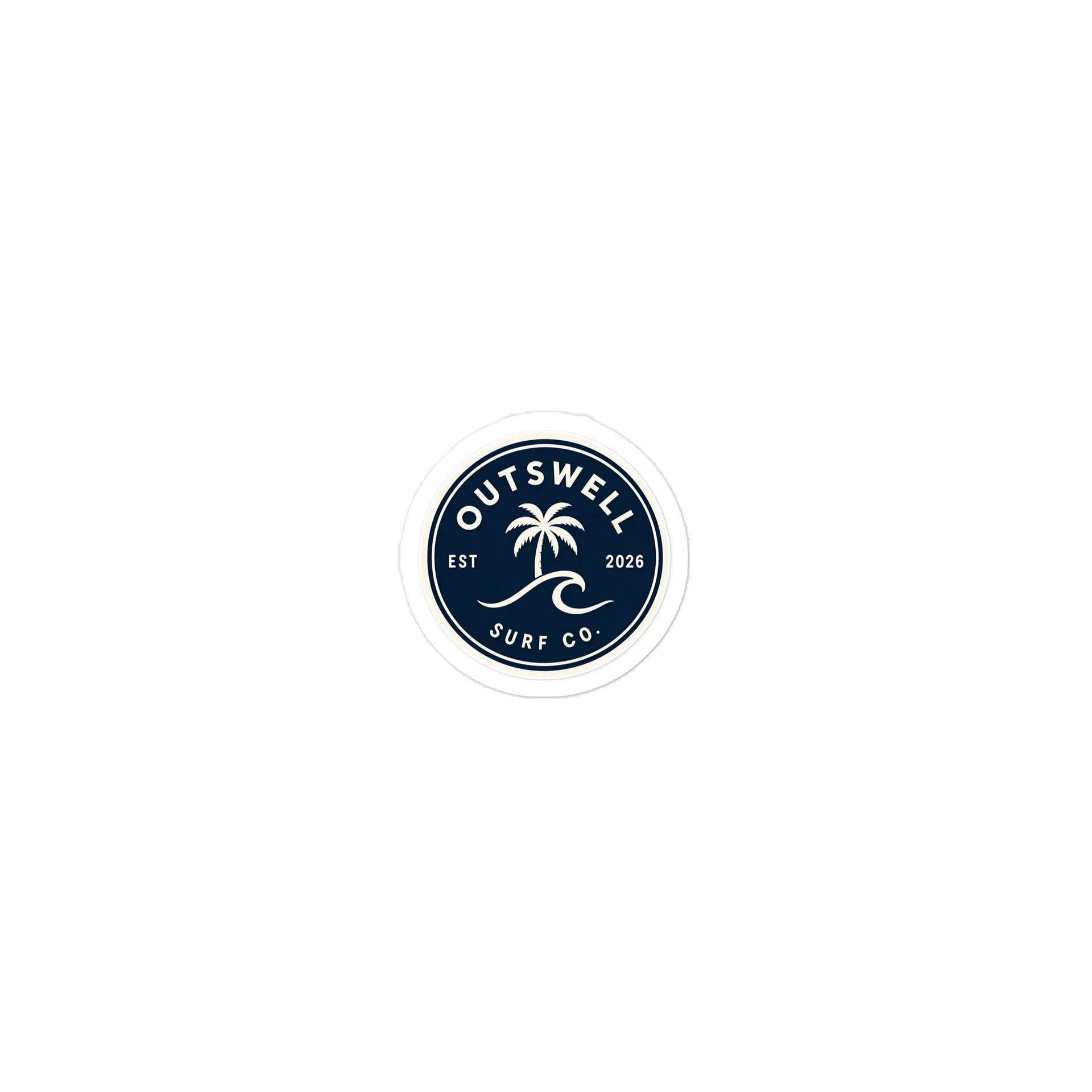 OUTSWELL Surf Co Circular Logo Sticker product image (1)