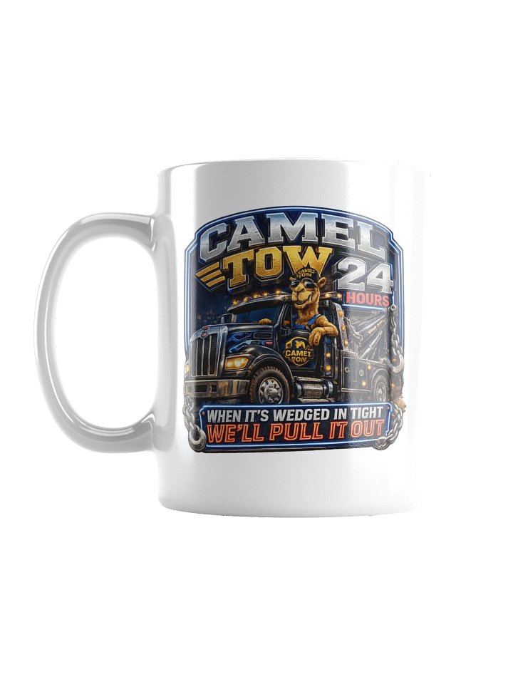 Camel Tow 24 Hours White Mug (Navy) product image (1)